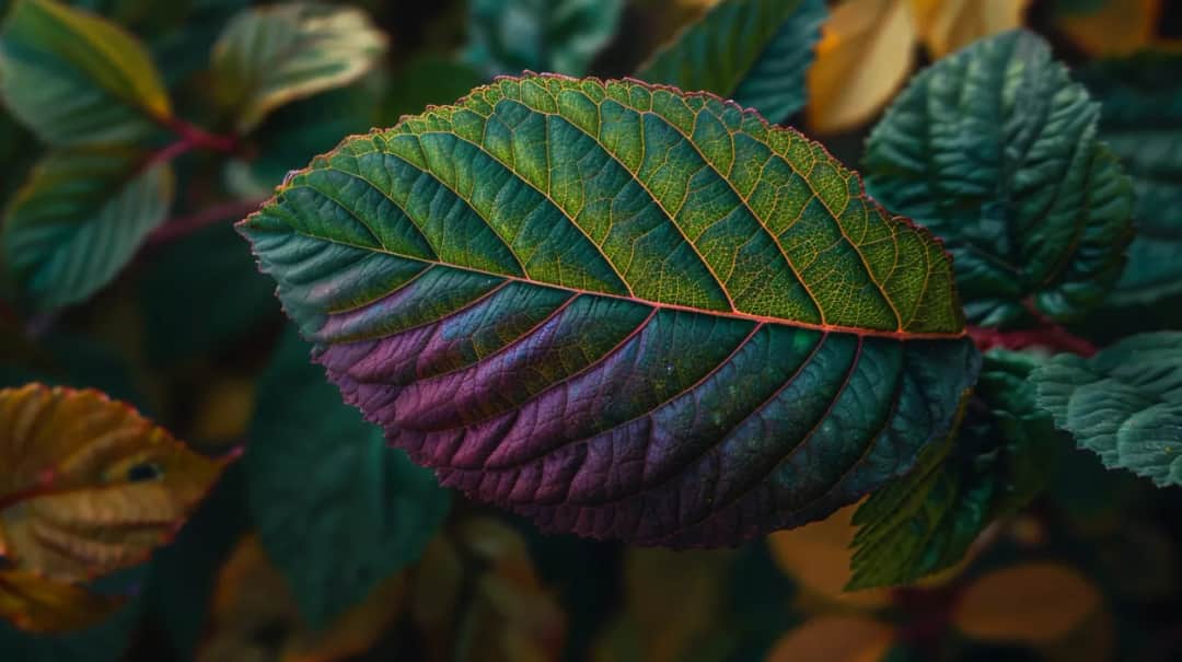 Kwiat doniczkowy - Bordowe liście od spodu, co to jest?