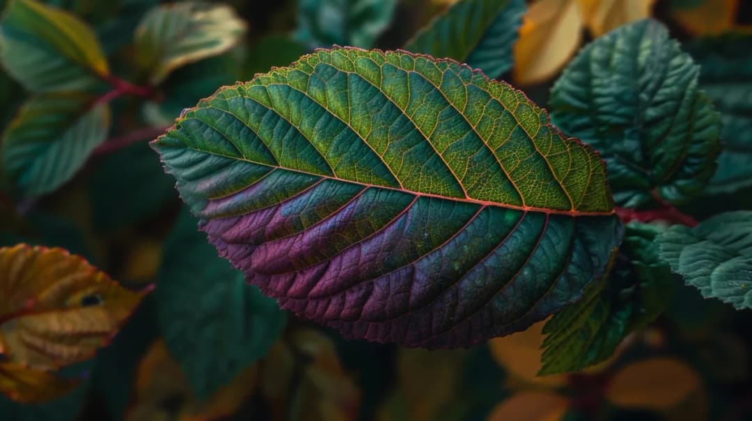Kwiat doniczkowy - Bordowe liście od spodu, co to jest?